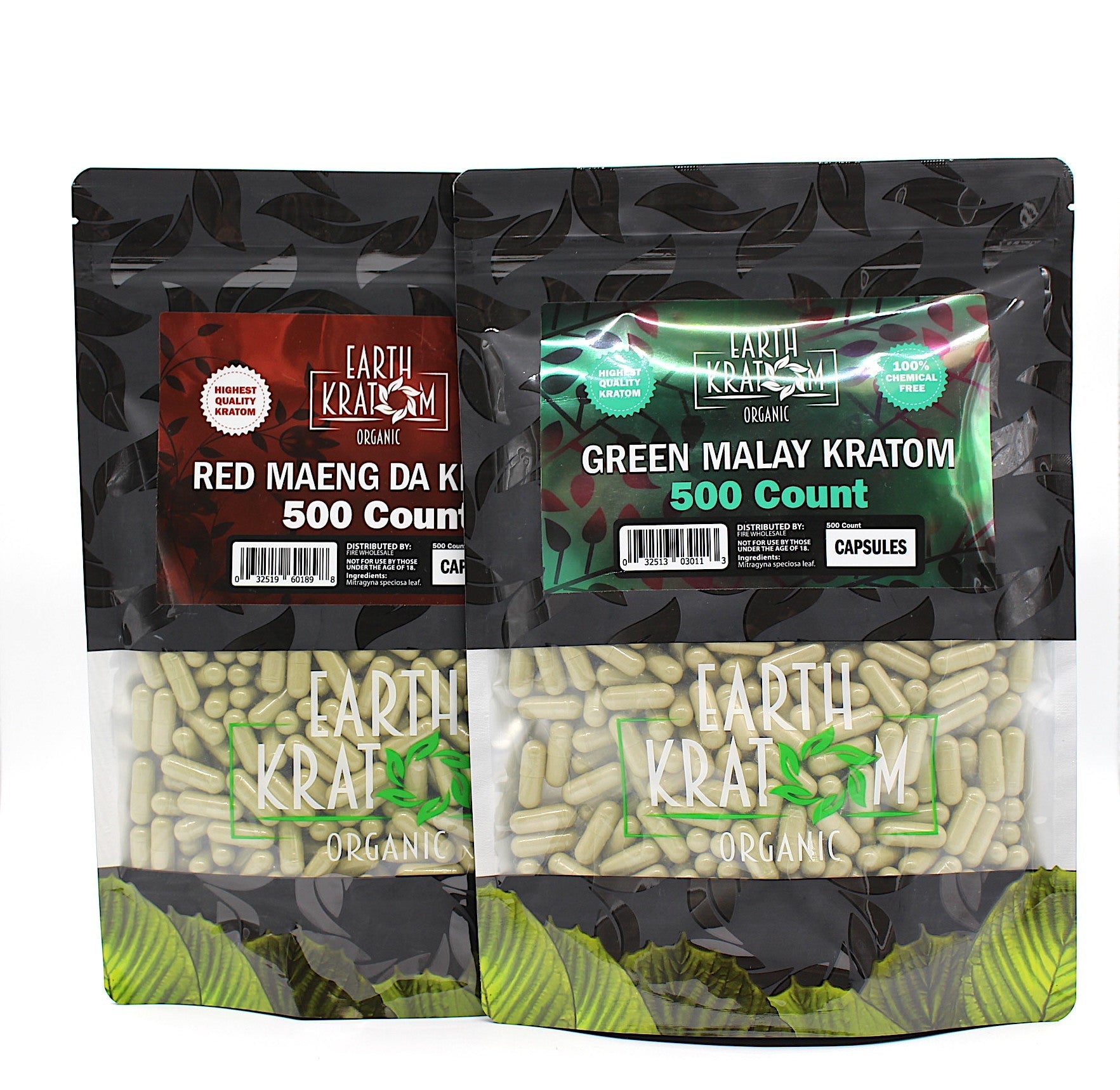 Earth Kratom – Premium Kratom Capsules 500 Capsules