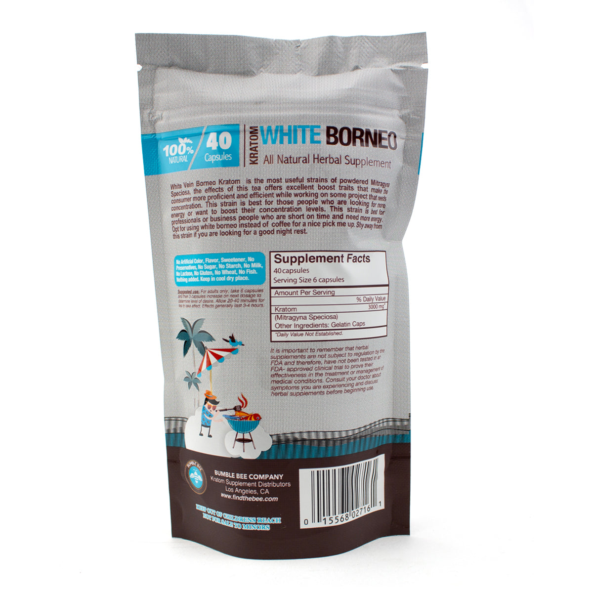 Bumble Bee Kratom Capsules - 40 Count