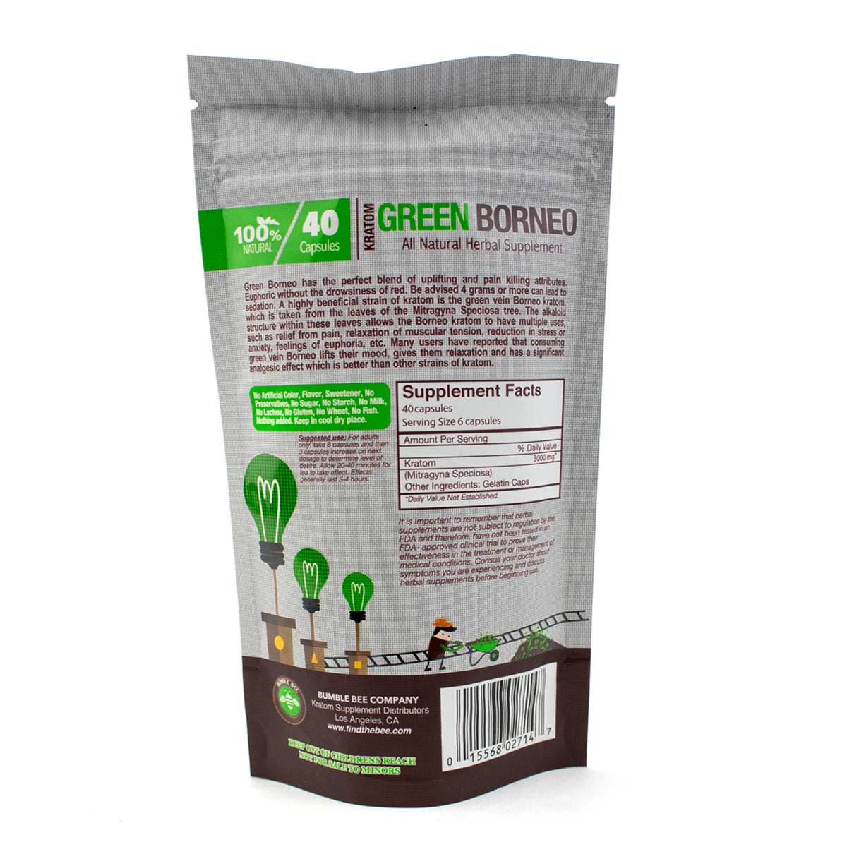 Bumble Bee Kratom Capsules - 40 Count