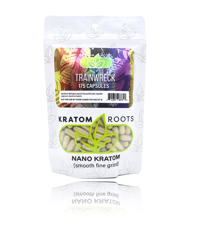 Kratom Roots - 175 Capsules High Quality NANO Kratom - KR Sky